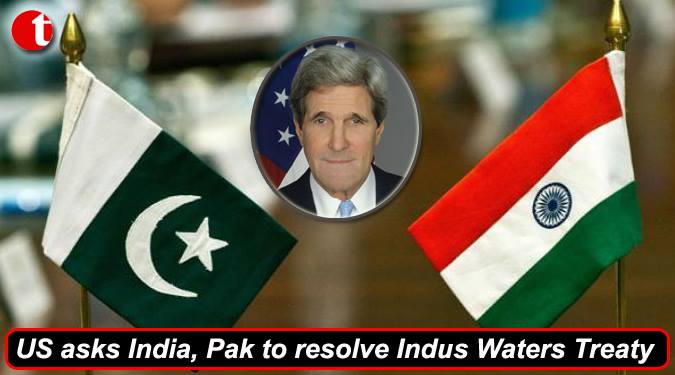 IWT: US asks India, Pak to work together to resolve issue