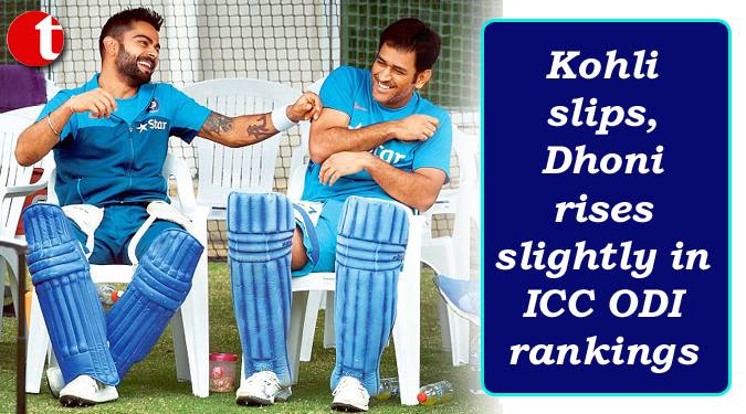 Kohli slips, Dhoni rises slightly in ICC ODI rankings