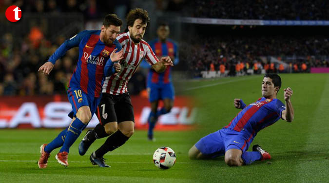 Messi free-kick magic sends Barca into Cup quarters