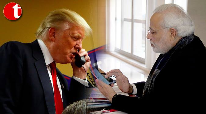 Donald Trump speaks with PM Narendra Modi over Phone
