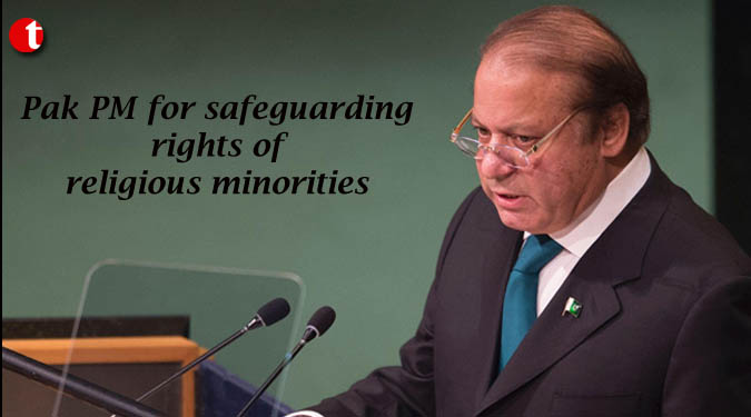 Pak PM for safeguarding rights of religious minorities