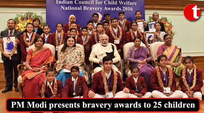 PM Modi presents Bravery awards to 25 children