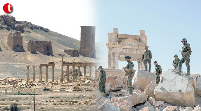 Bombing of ancient sites in Palmyra 'war crime': Syria