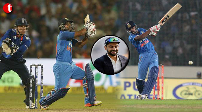 Captain Kohli impressed with the Jadhav-Pandya show