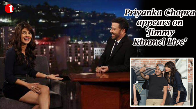 Priyanka Chopra appears on 'Jimmy Kimmel Live’