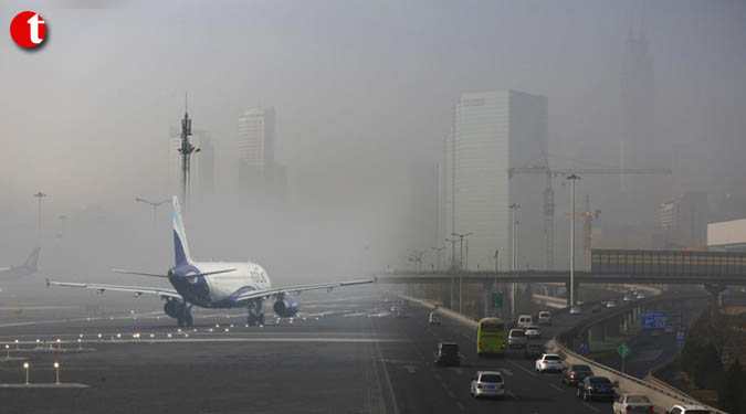 Heavy smog in large parts of China, over 150 flights cancelled