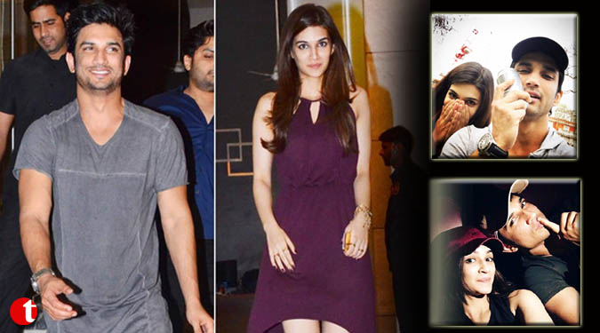 Sushant rings in birthday with Kriti Sanon and friends