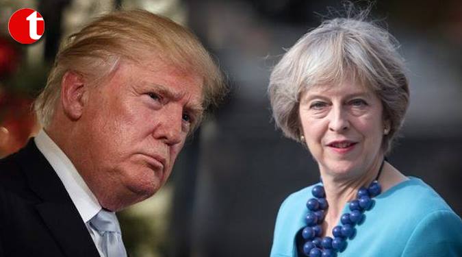 May to discuss free trade, terrorism with Trump