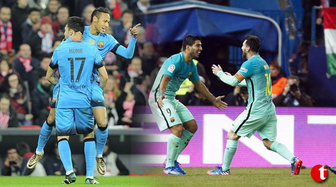 King’s Cup: Barca take edge over Atletico after late drama