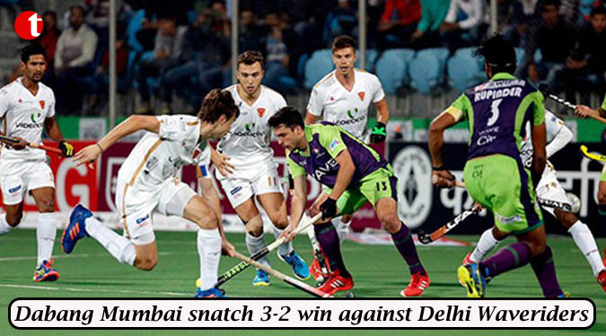 HIL 2017: Dabang Mumbai snatch 3-2 win against Delhi Waveriders