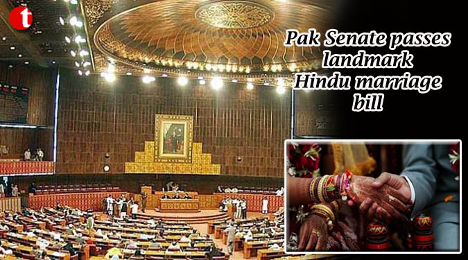 Pak Senate passes landmark Hindu marriage bill