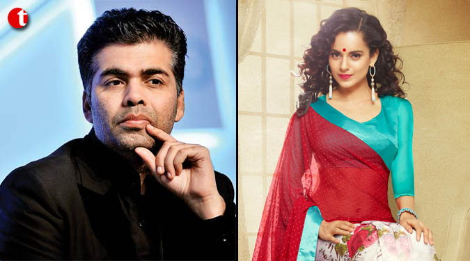 Karan Johar plays down Kangana’s nepotism remarks