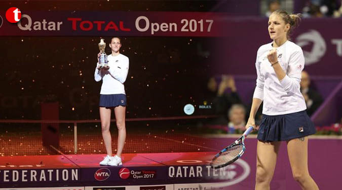 Qatar Open: In-form Pliskova wins second title of the year
