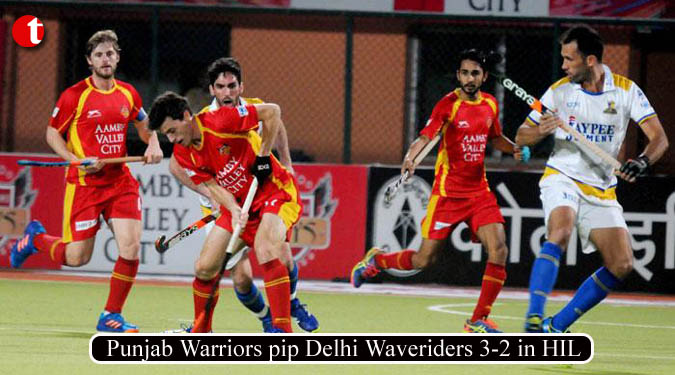 Punjab Warriors pip Delhi Waveriders 3-2 in HIL