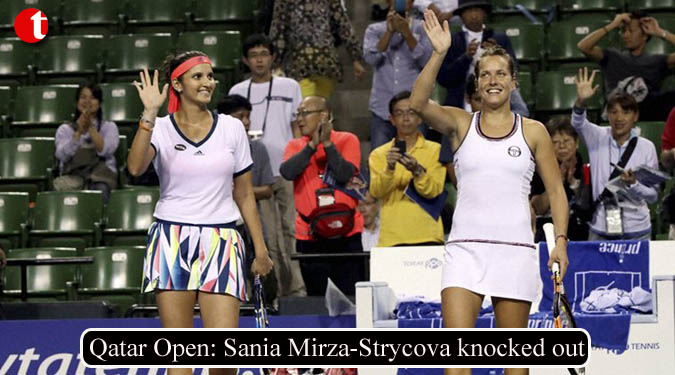 Qatar Open: Sania Mirza-Strycova knocked out