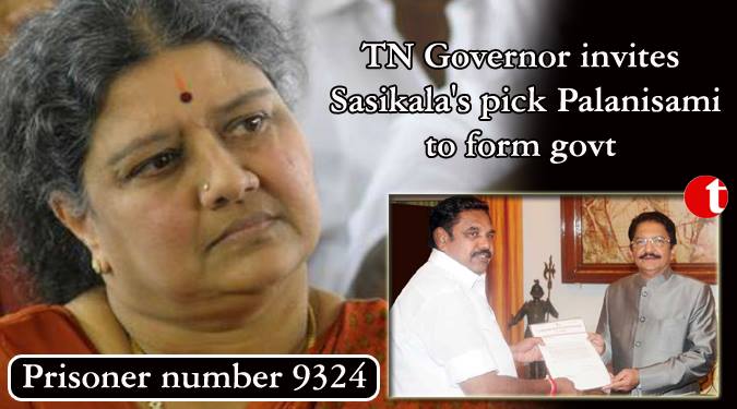 TN Governor invites Sasikala's pick Palanisami to form govt.