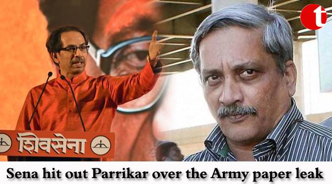 Sena hit out Parrikar over the Army paper leak