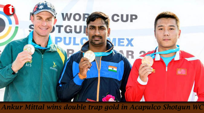 Ankur Mittal wins double trap gold in Acapulco Shotgun WC