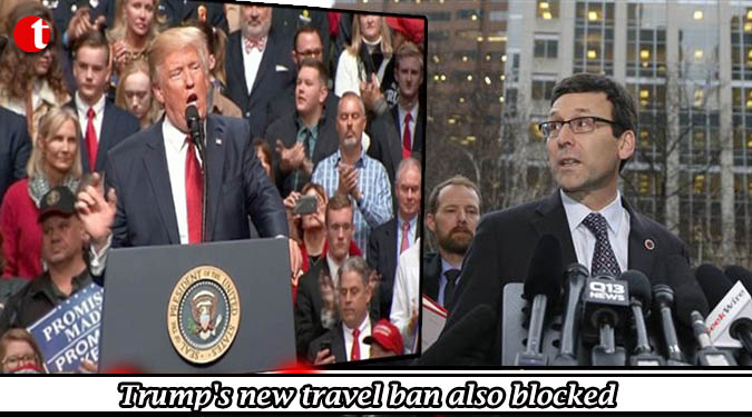 Trump’s new travel ban also blocked