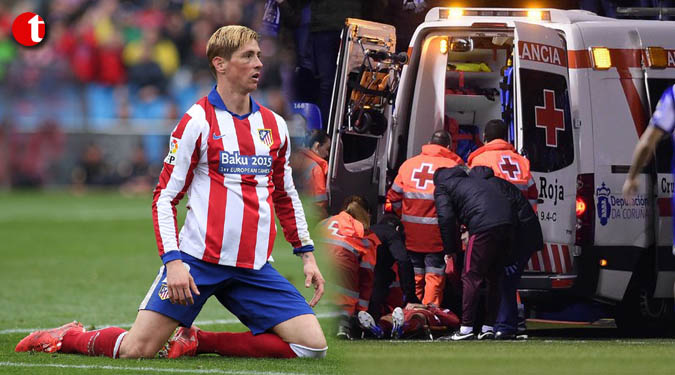 Torres hospitalised after collision in Atletico Madrid draw