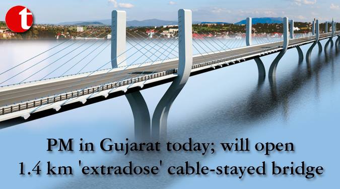 PM in Gujarat today; will open 1.4 km 'extradose' cable-stayed bridge