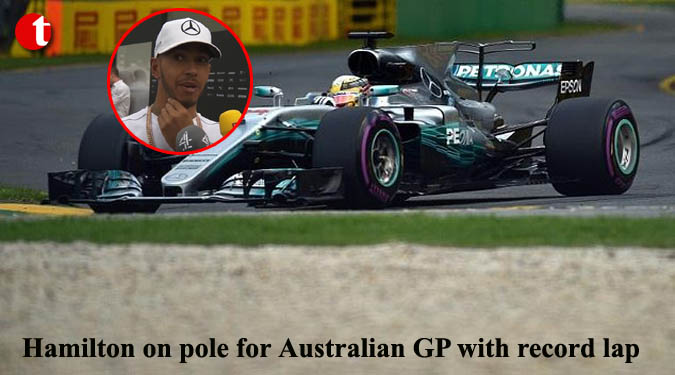 Hamilton on pole for Australian GP with record lap