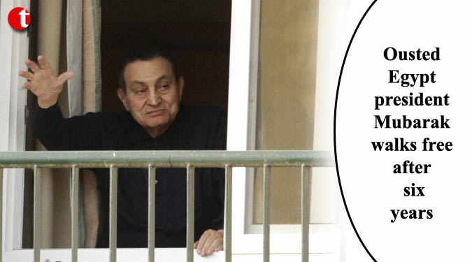 Ousted Egypt president Mubarak walks free after six years