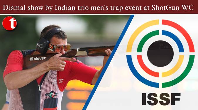 Dismal show by Indian trio men's trap event at ShotGun WC