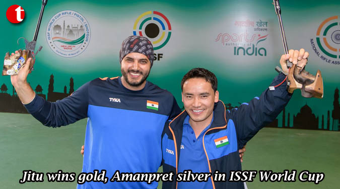 Jitu wins gold, Amanpret silver in ISSF World Cup