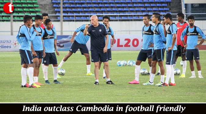 India outclass Cambodia in football friendly