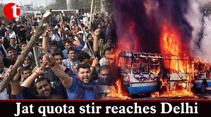 Jat quota stir reaches Delhi