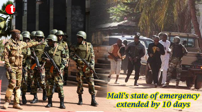 Mali’s state of emergency extended by 10 days