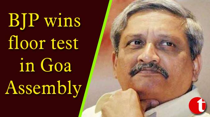 BJP wins floor test in Goa Assembly