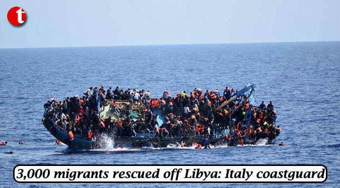 3,000 migrants rescued off Libya: Italy coastguard