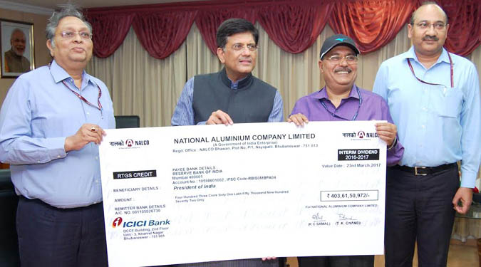 NALCO declares interim dividend of Rs 541.22 crore