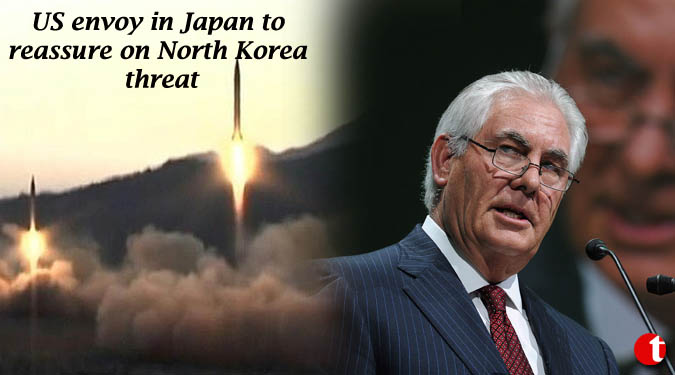 US envoy in Japan to reassure on North Korea threat