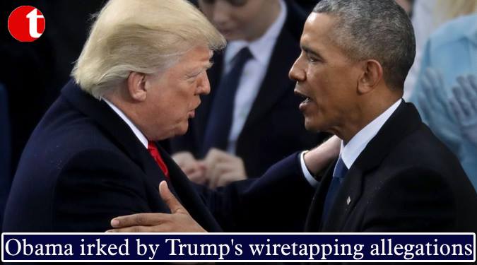 Obama irked by Trump's wiretapping allegations