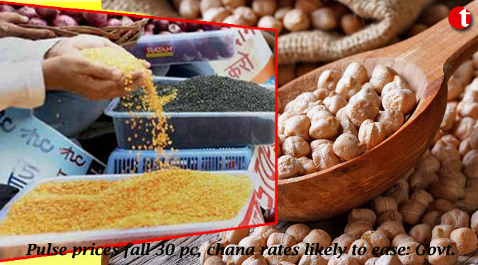 Pulse prices fall 30 pc, chana rates likely to ease: Govt.