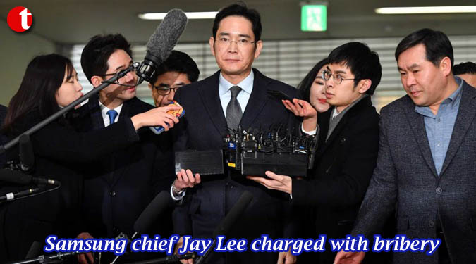 Samsung chief Jay Lee charged with bribery