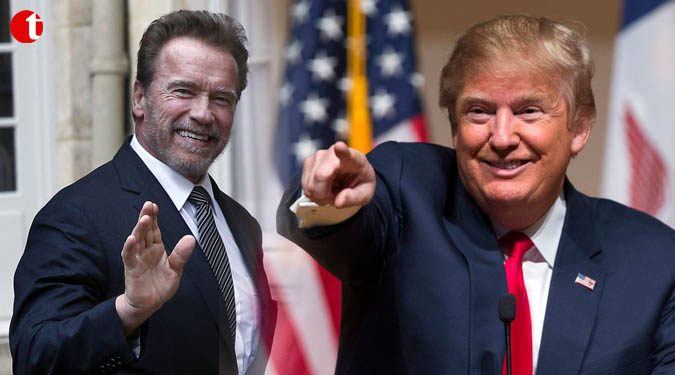 I think he's in love with me: Arnold Schwarzenegger on Trump