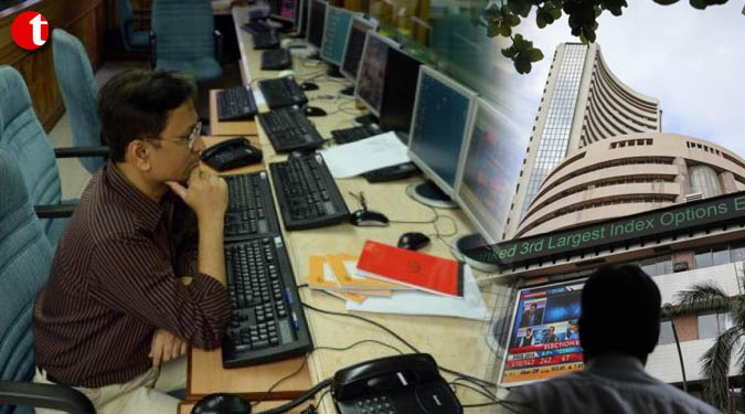 Sensex extends losses ahead of exit polls; down 87 pts