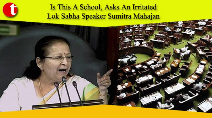 Is This a School, Asks An Irritated Lok Sabha Speaker Sumitra Mahajan