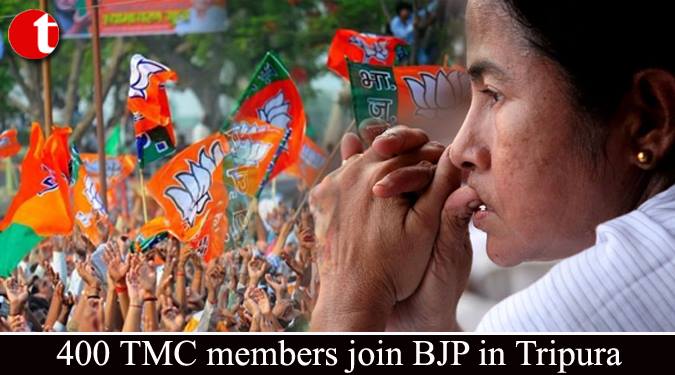 400 TMC members join BJP in Tripura