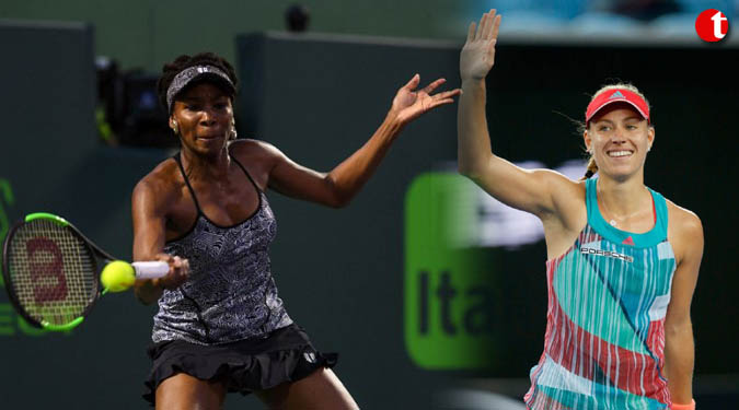 Miami Open: Venus downs Kerber to set up Semi-final clash with Konta