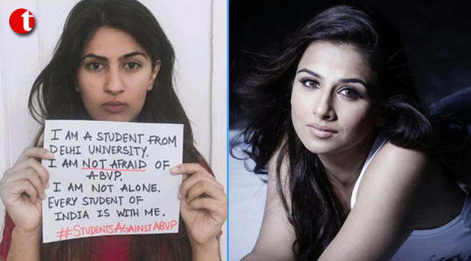 Need to respect freedom of expression: Vidya on Gurmehar Kaur