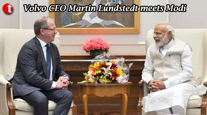 Volvo CEO Martin Lundstedt meets Modi