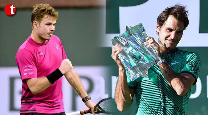 Federer beats Wawrinka to lift fifth Indian Wells title