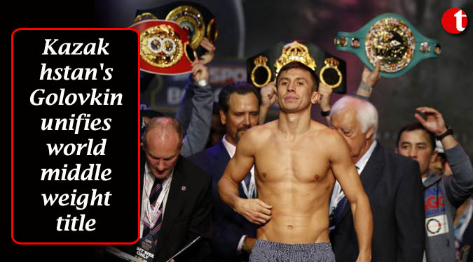 Kazakhstan's Golovkin unifies world middle weight title