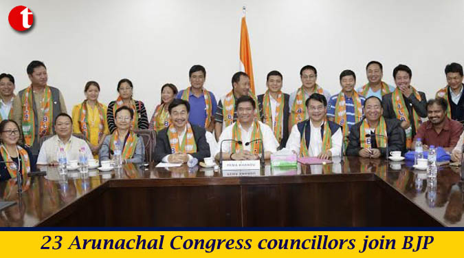 23 Arunachal Congress councillors join BJP