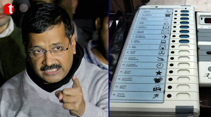 Delhi CM Kejriwal hit out at EC over alleged tempering of EVMs